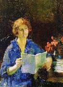 Francis Coates Jones Woman Reading Sweden oil painting reproduction